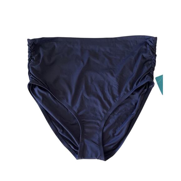 Coco Reef Other - COCO Reef Perfection Fit High Waist Soft Bikini Bottom Navy Blue‎ Size L $54